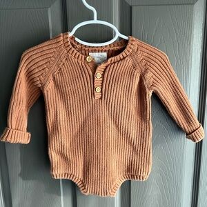 Organic Cotton Baby Sweater Onesie